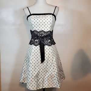 Jessica McClintock Polka Dot Retro Dress